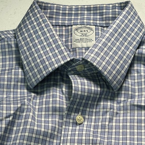 Brooks Brothers 346 Shirt Men's 16-4/5 Large Long-sleeve Button-up Blue … - Picture 4 of 7